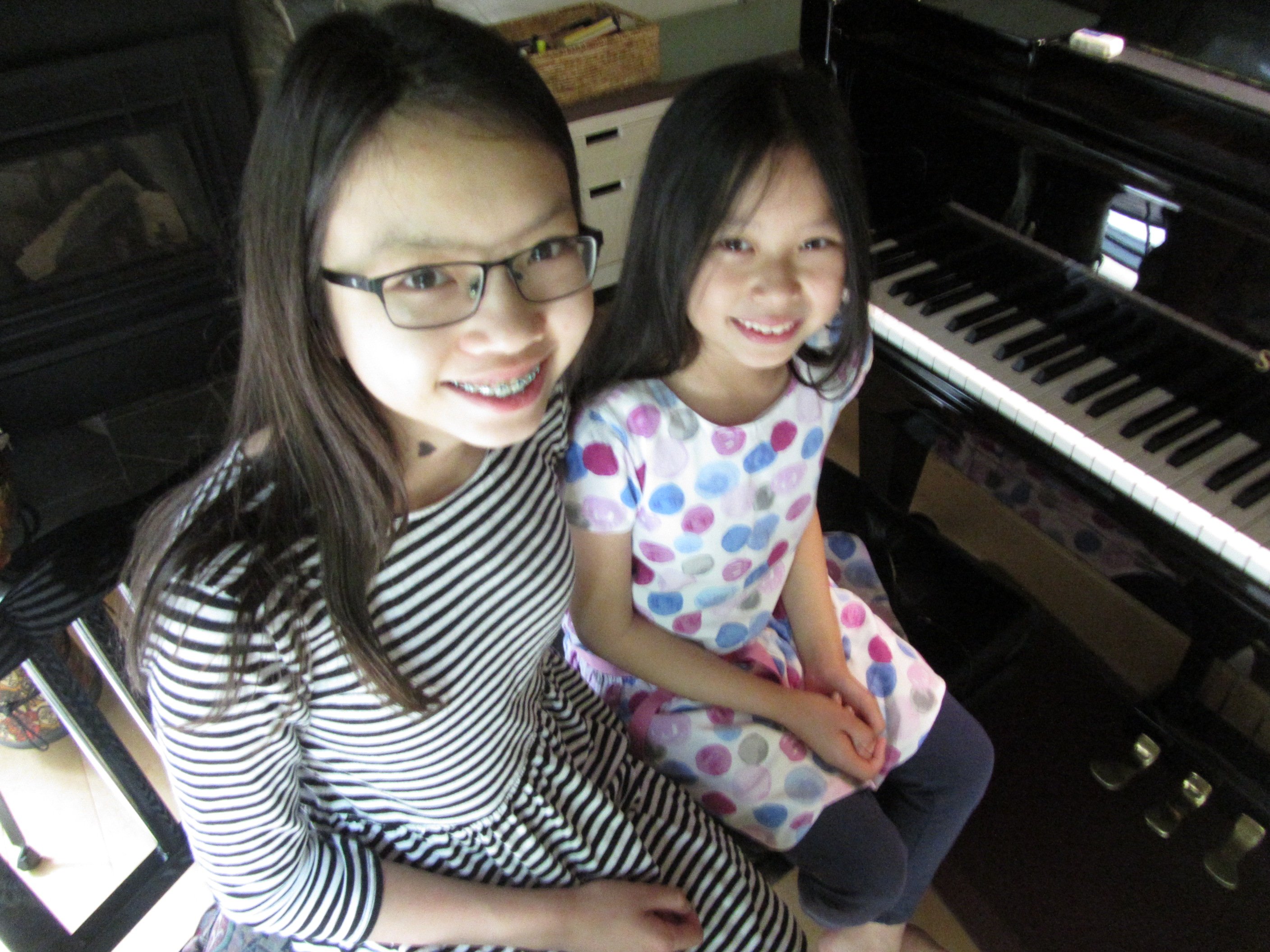 Piano students May and Kim - 2