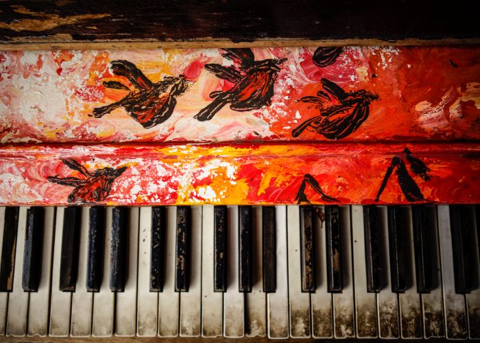 Old arty dirty piano